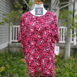 LuLaRoe Disney Irma, XS, black, pink, white